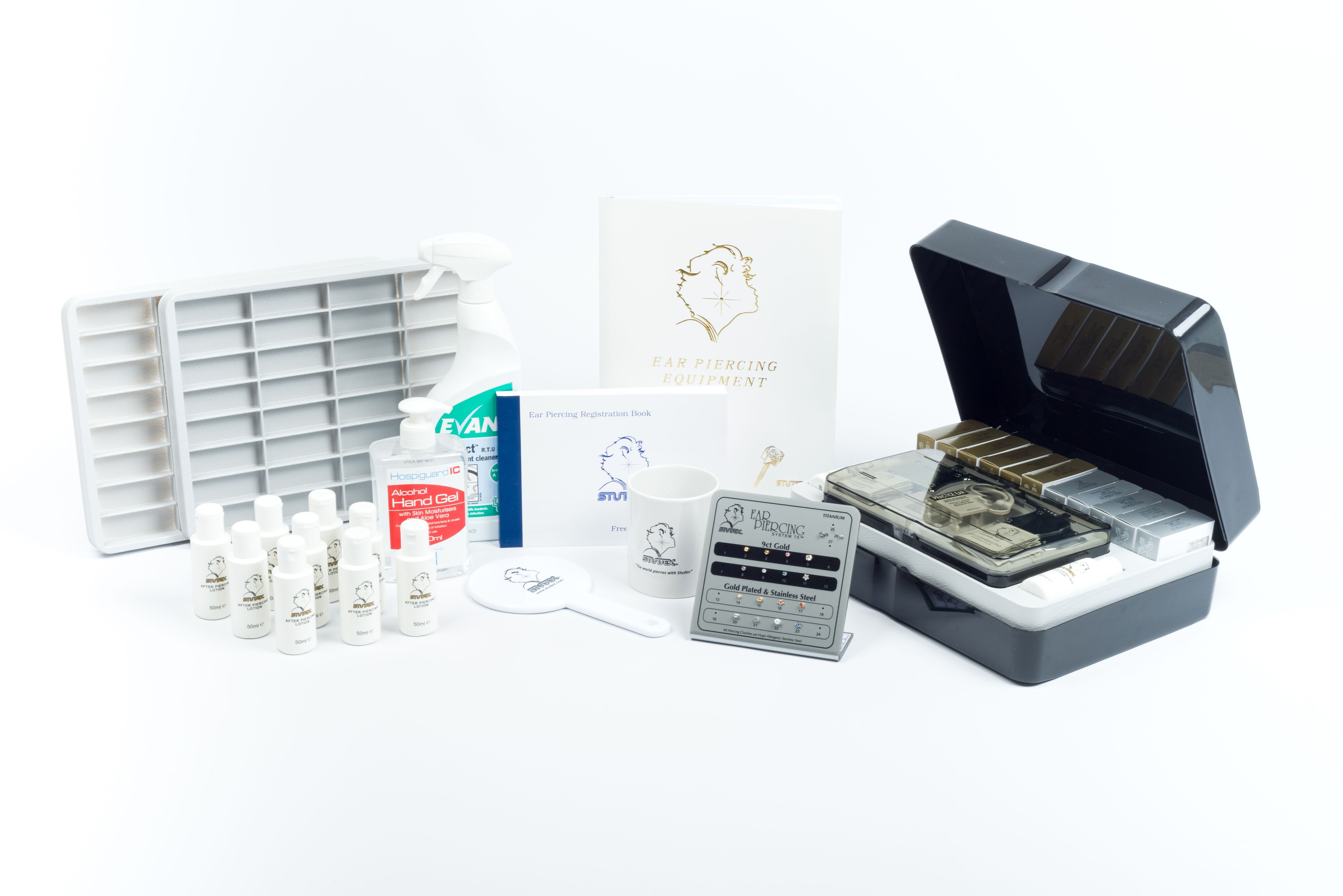 Studex System 75 Orecchini A Perno Margherita – Oro 24k, Acciaio Chirurgico, Ipoallergenici, Per Piercing All'orecchio